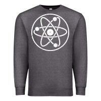 Charcoal Heather Atomic Atom Symbol Premium Sweatshirt - artisFamous
