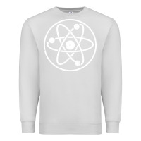 Dove Grey Atomic Atom Symbol Premium Sweatshirt - artisFamous