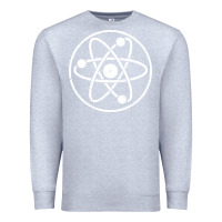 Heather Grey Atomic Atom Symbol Premium Sweatshirt - artisFamous