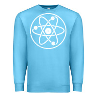 Ocean Blue Atomic Atom Symbol Premium Sweatshirt - artisFamous