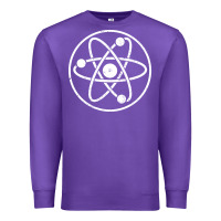 Purple Atomic Atom Symbol Premium Sweatshirt - artisFamous