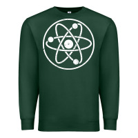 Sports Green Atomic Atom Symbol Premium Sweatshirt - artisFamous