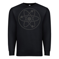 Black Atomic Atom Symbol Premium Sweatshirt - artisFamous