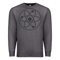 Charcoal Heather Atomic Atom Symbol Premium Sweatshirt - artisFamous