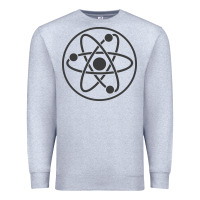 Heather Grey Atomic Atom Symbol Premium Sweatshirt - artisFamous