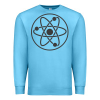 Ocean Blue Atomic Atom Symbol Premium Sweatshirt - artisFamous