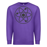 Purple Atomic Atom Symbol Premium Sweatshirt - artisFamous