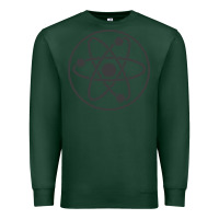 Sports Green Atomic Atom Symbol Premium Sweatshirt - artisFamous