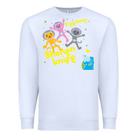 White Shonen Knife Free Time Premium Sweatshirt - artisFamous