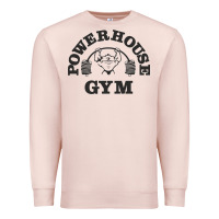 Pale Pink power hause gym Premium Sweatshirt - artisFamous