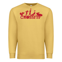 Antique Gold crossfit gym Premium Sweatshirt - artisFamous