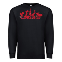 Black crossfit gym Premium Sweatshirt - artisFamous