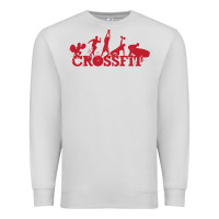 Dove Grey crossfit gym Premium Sweatshirt - artisFamous