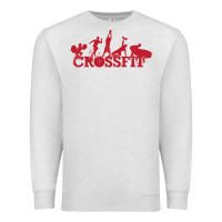 Oatmeal Heather crossfit gym Premium Sweatshirt - artisFamous