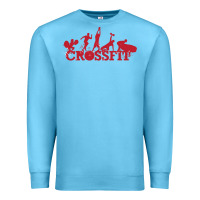 Ocean Blue crossfit gym Premium Sweatshirt - artisFamous