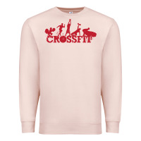 Pale Pink crossfit gym Premium Sweatshirt - artisFamous