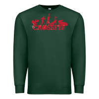 Sports Green crossfit gym Premium Sweatshirt - artisFamous
