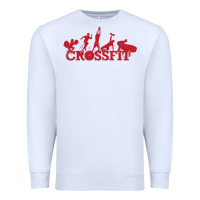 White crossfit gym Premium Sweatshirt - artisFamous