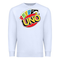White uno funny game Premium Sweatshirt - artisFamous