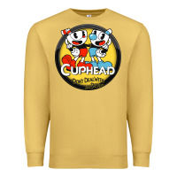 Antique Gold Cuphead Premium Sweatshirt - artisFamous