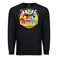Black Cuphead Premium Sweatshirt - artisFamous