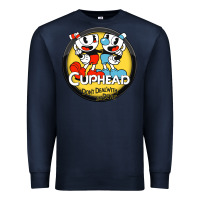 Navy Cuphead Premium Sweatshirt - artisFamous