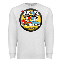 Oatmeal Heather Cuphead Premium Sweatshirt - artisFamous