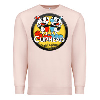 Pale Pink Cuphead Premium Sweatshirt - artisFamous