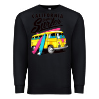 Black california super surf Premium Sweatshirt - artisFamous