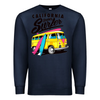 Navy california super surf Premium Sweatshirt - artisFamous