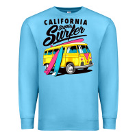 Ocean Blue california super surf Premium Sweatshirt - artisFamous