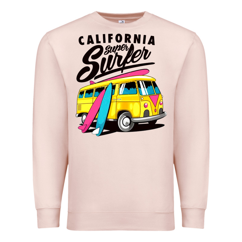 California Super Surf Premium Sweatshirt by artisFamous | Teevron