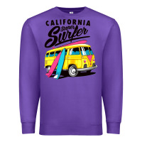 Purple california super surf Premium Sweatshirt - artisFamous