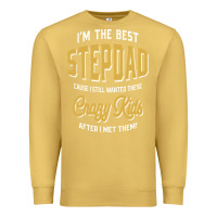 Antique Gold I'm The Best Stepdad | Father's Day Premium Sweatshirt - artisFamous
