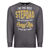 Charcoal Heather I'm The Best Stepdad | Father's Day Premium Sweatshirt - artisFamous