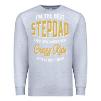 Heather Grey I'm The Best Stepdad | Father's Day Premium Sweatshirt - artisFamous
