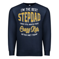Navy I'm The Best Stepdad | Father's Day Premium Sweatshirt - artisFamous