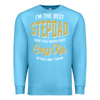 Ocean Blue I'm The Best Stepdad | Father's Day Premium Sweatshirt - artisFamous