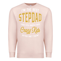 Pale Pink I'm The Best Stepdad | Father's Day Premium Sweatshirt - artisFamous