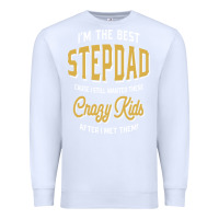 White I'm The Best Stepdad | Father's Day Premium Sweatshirt - artisFamous
