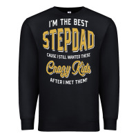 Black I'm The Best Stepdad | Father's Day Premium Sweatshirt - artisFamous
