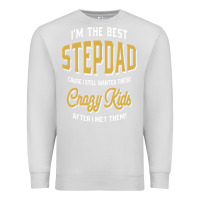Dove Grey I'm The Best Stepdad | Father's Day Premium Sweatshirt - artisFamous