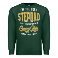 Sports Green I'm The Best Stepdad | Father's Day Premium Sweatshirt - artisFamous