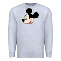 Heather Grey micky mouse Premium Sweatshirt - artisFamous