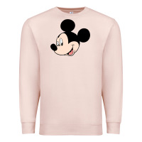 Pale Pink micky mouse Premium Sweatshirt - artisFamous