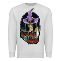 Dove Grey spooky vibes Premium Sweatshirt - JahusDesignShop