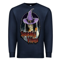 Navy spooky vibes Premium Sweatshirt - JahusDesignShop