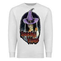 Oatmeal Heather spooky vibes Premium Sweatshirt - JahusDesignShop