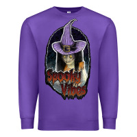 Purple spooky vibes Premium Sweatshirt - JahusDesignShop