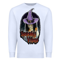 White spooky vibes Premium Sweatshirt - JahusDesignShop